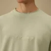 Sudadera de cuello alto holgada de jersey peinado 10/2