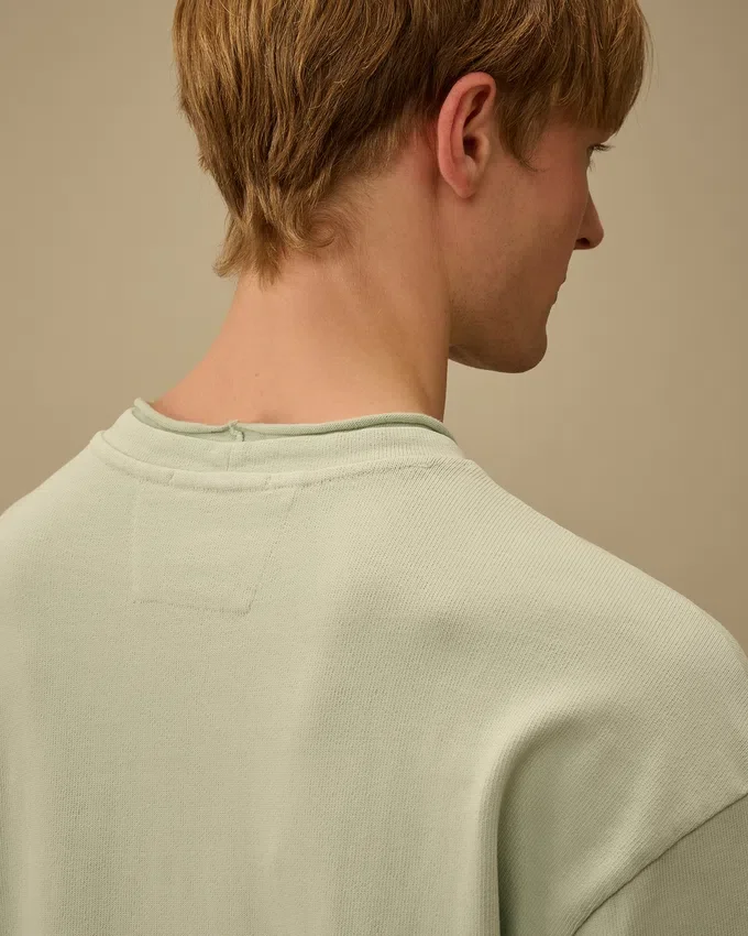 Sudadera de cuello alto holgada de jersey peinado 10/2