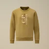 Sudadera de cuello redondo de felpa diagonal U16