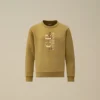 Sudadera de cuello redondo de felpa diagonal U16