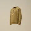 Sudadera de cuello redondo de felpa diagonal U16