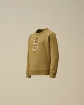 Sudadera de cuello redondo de felpa diagonal U16