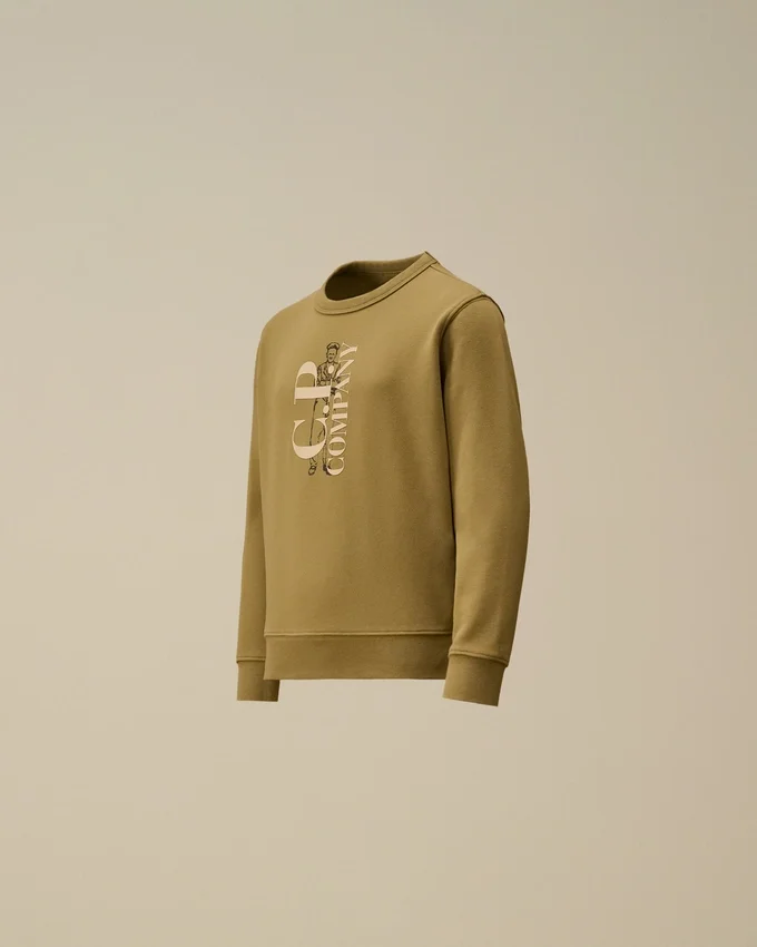 Sudadera de cuello redondo de felpa diagonal U16