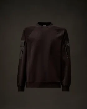 Sudadera de cuello redondo de felpa elástica de la Metropolis Series