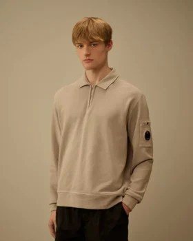 Sudadera de felpa Malfilè con Lens y media cremallera