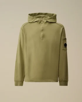 Sudadera ligera de felpa con media cremallera Lens