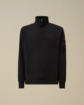 Sudadera ligera de felpa con media cremallera Lens