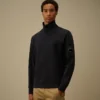 Sudadera ligera de felpa con media cremallera Lens