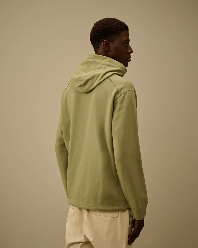 Sudadera ligera de felpa con media cremallera Lens