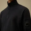 Sudadera ligera de felpa con media cremallera Lens