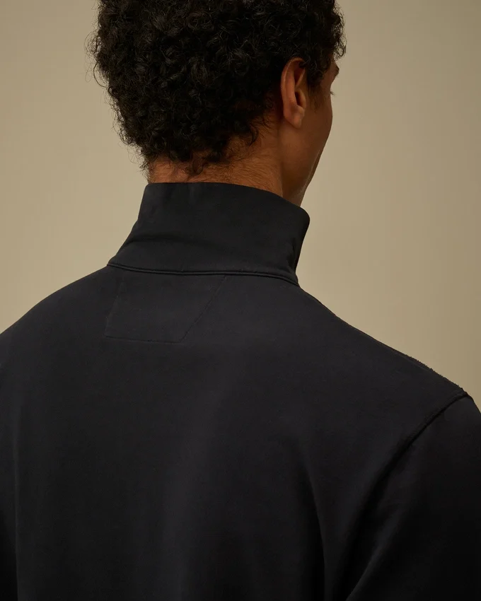 Sudadera ligera de felpa con media cremallera Lens