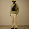 Sudadera ligera de felpa con media cremallera Lens