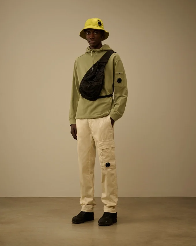 Sudadera ligera de felpa con media cremallera Lens