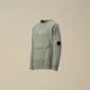 Sudadera U16 de felpa ligera con cuello redondo y detalles en tejido mixto