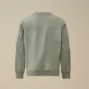 Sudadera U16 de felpa ligera con cuello redondo y detalles en tejido mixto