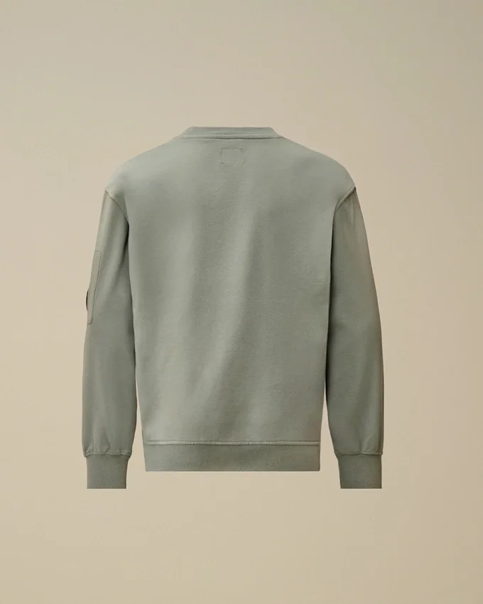 Sudadera U16 de felpa ligera con cuello redondo y detalles en tejido mixto