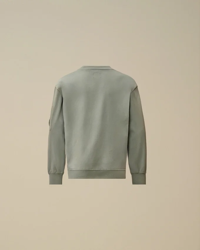 Sudadera U16 de felpa ligera con cuello redondo y detalles en tejido mixto